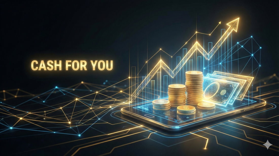 Cash For You - Financial Growth Concept Art